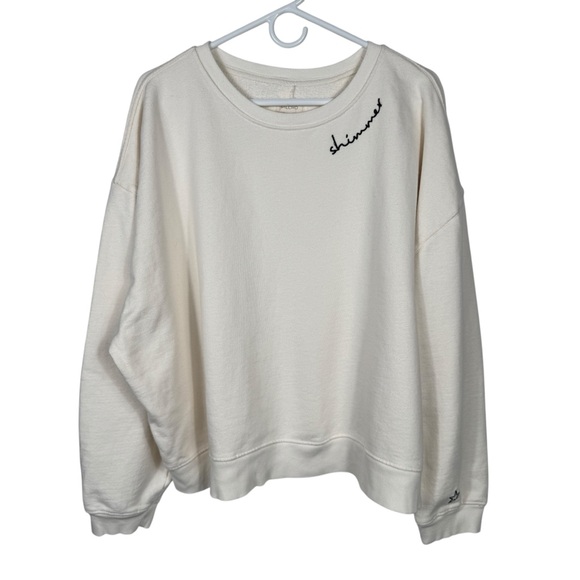 Pilcro 'Shimmer' Embroidered Sweatshirt, Size XL - Picture 5 of 15